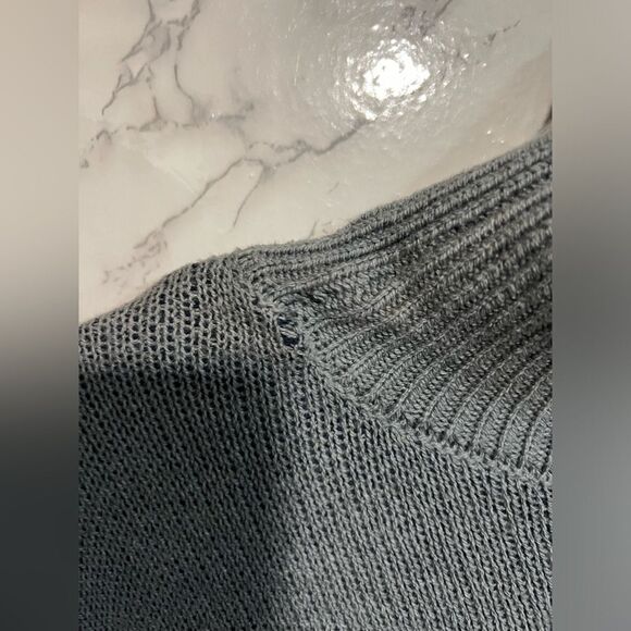 NEW Melrose & Market Women's Mock Neck Grey and Blue Sweater Dress Size M - Picture 5 of 11